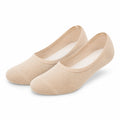 Calzini ballerina 35-38 in tessuto beige - profilo basso elasticizzato