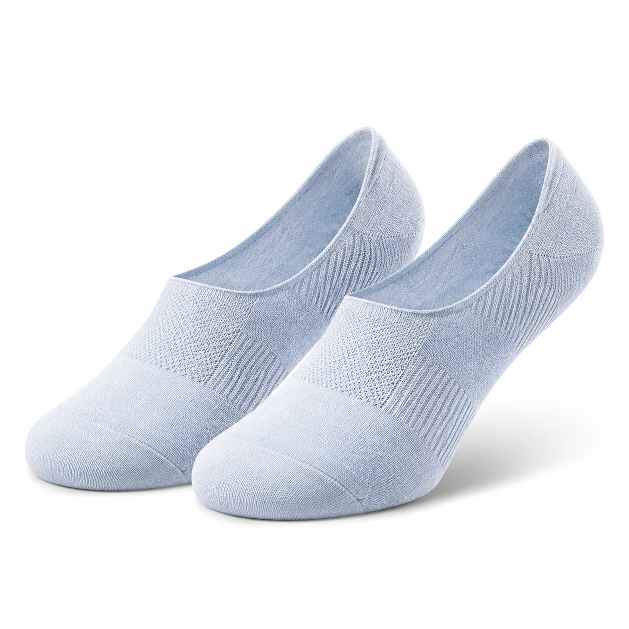 Calzini fantasmino 39-42 in maglia azzurro chiaro a righe per uso quotidiano