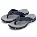 Infradito uomo 38/39 blu navy e grigio in materiale sintetico con suola antiscivolo