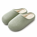 Pantofole da casa 42/43 in tessuto verde salvia con interno morbido